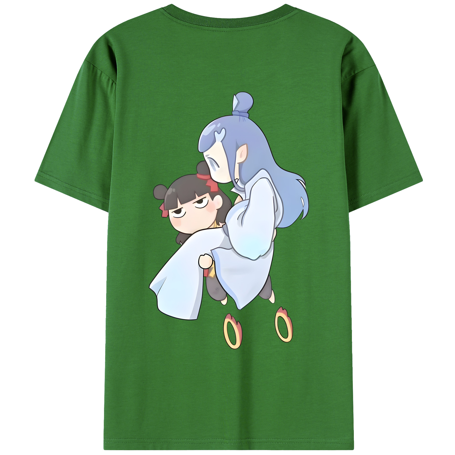 （画像用） Ne Zha 2 ナタ 魔童の大暴れ レディース半袖Tシャツ(バックプリント)